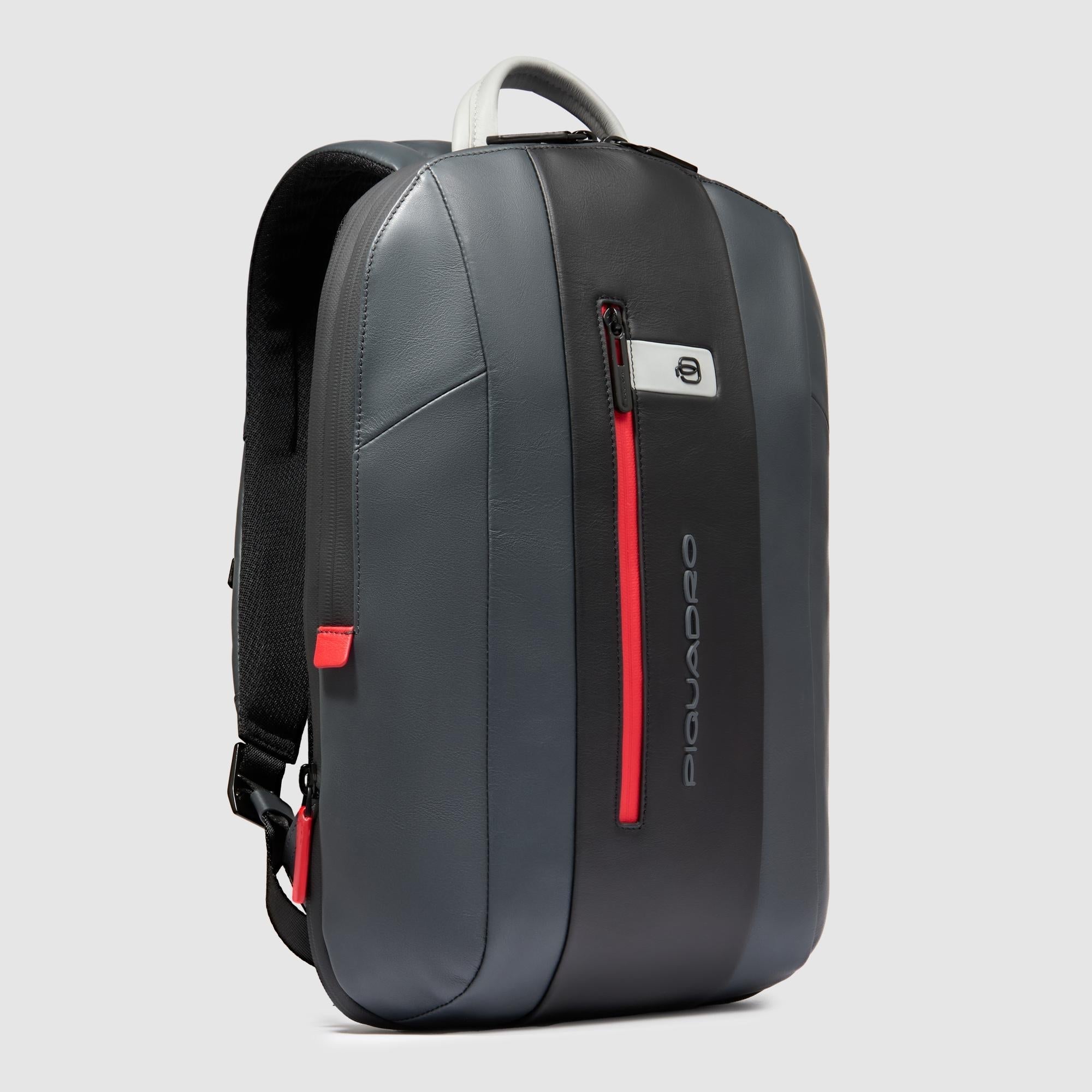 Piquadro Rover Rucksack 15,6 Zoll Schwarz erweiterbar RFID