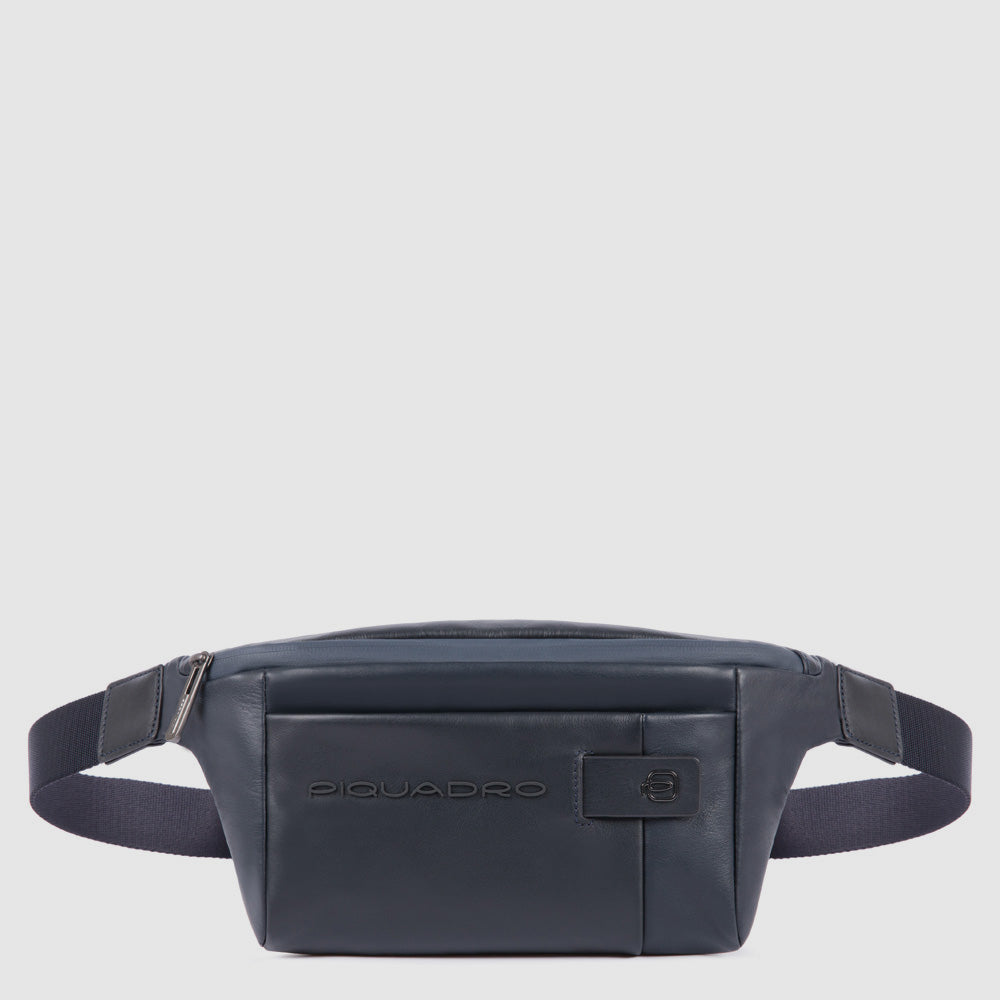 Piquadro Urban Bauchtasche Herren Schwarz Leder