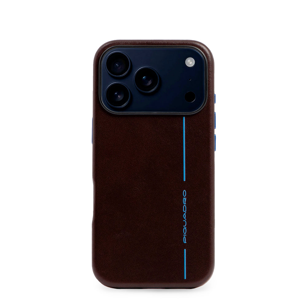 Piquadro BagMotic Hülle iPhone 17 Pro Leder Rot MagSafe