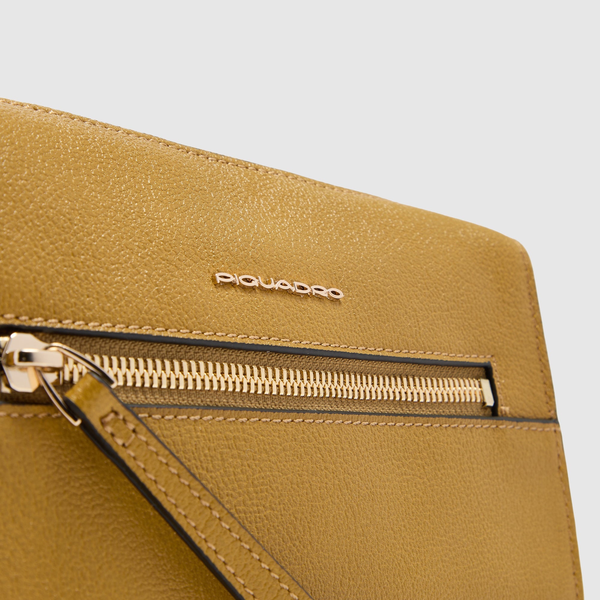Piquadro Circle Pochette Damen Leder Handytasche Grau