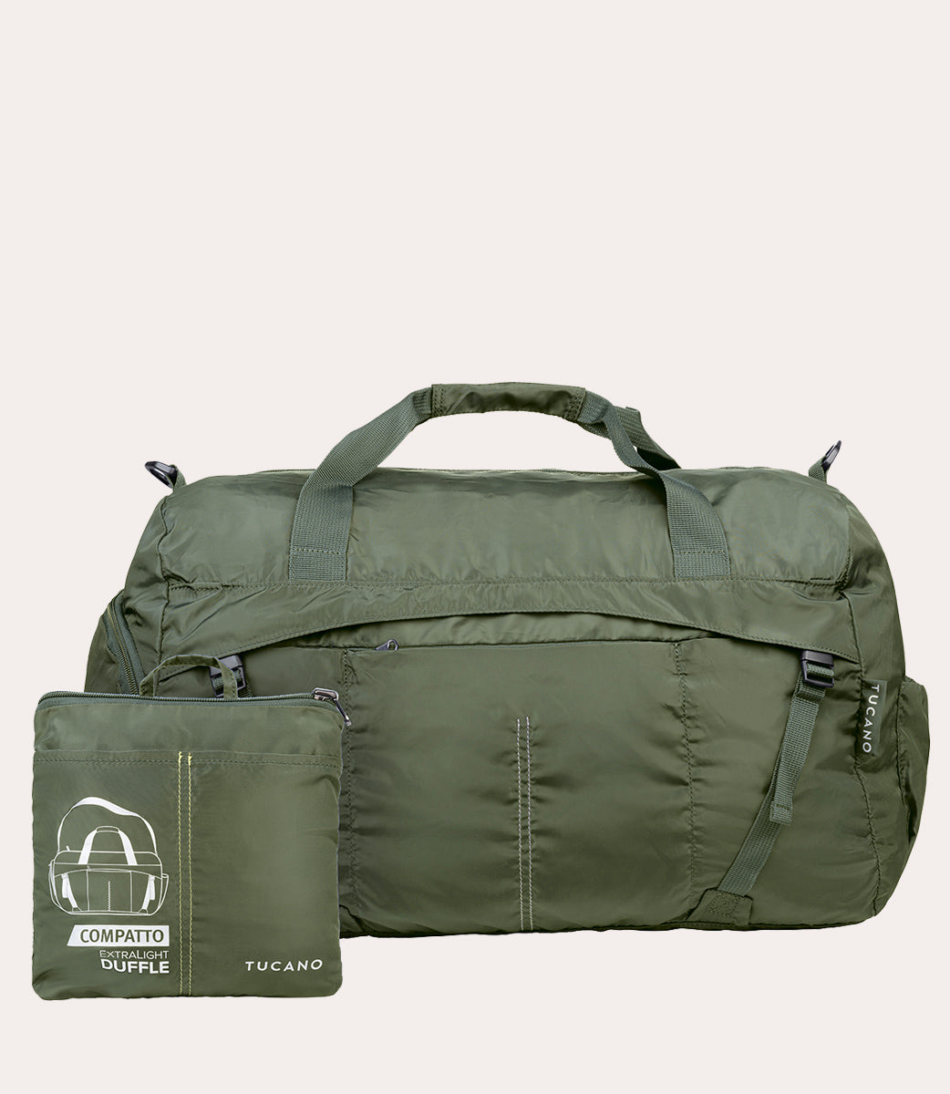 Tucano Compatto Eco Duffle Reisetasche Blau faltbar Nylon