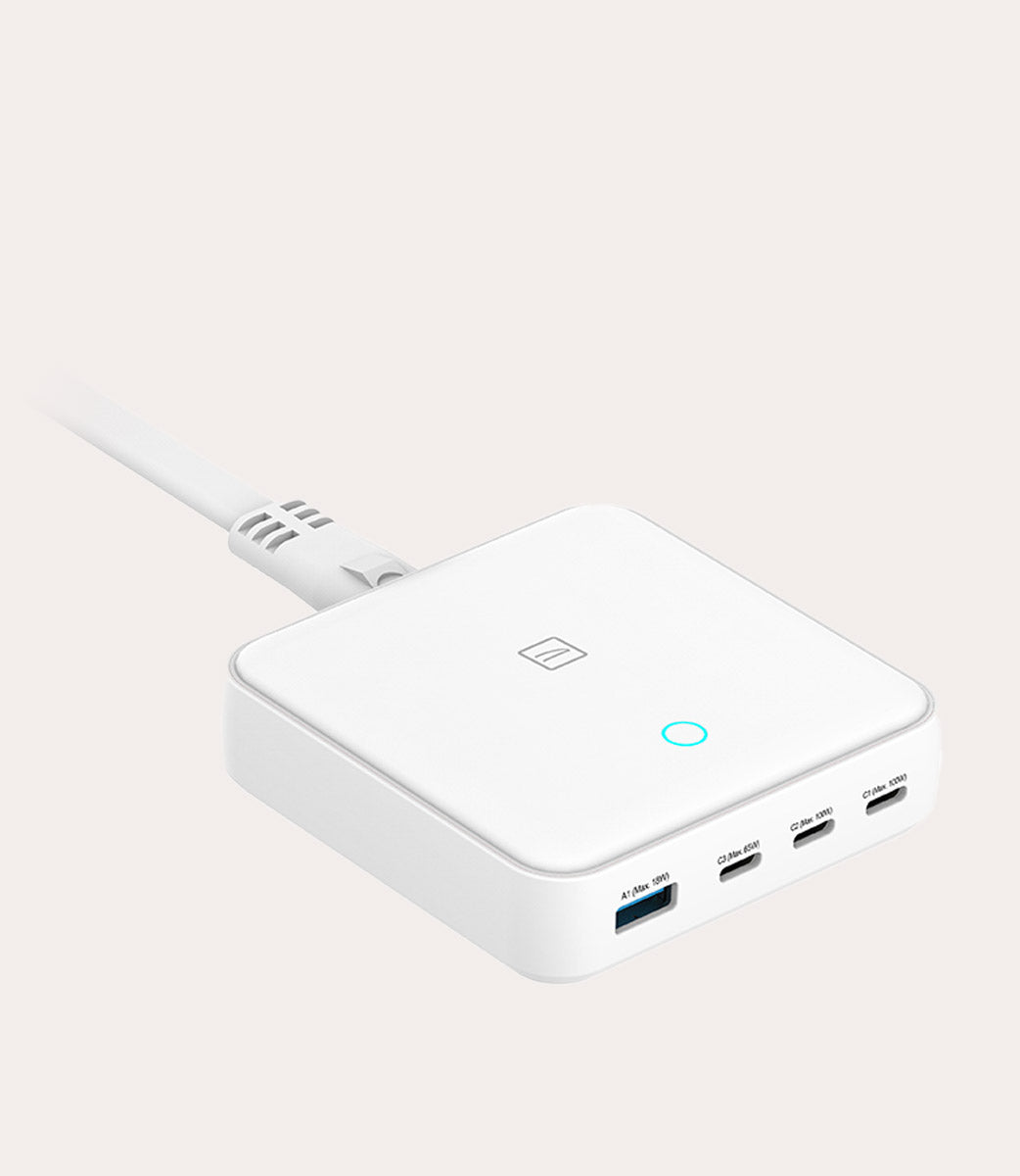 Tucano 100W GaN Ladegerät 4-Port Desktop Weiß USB-C