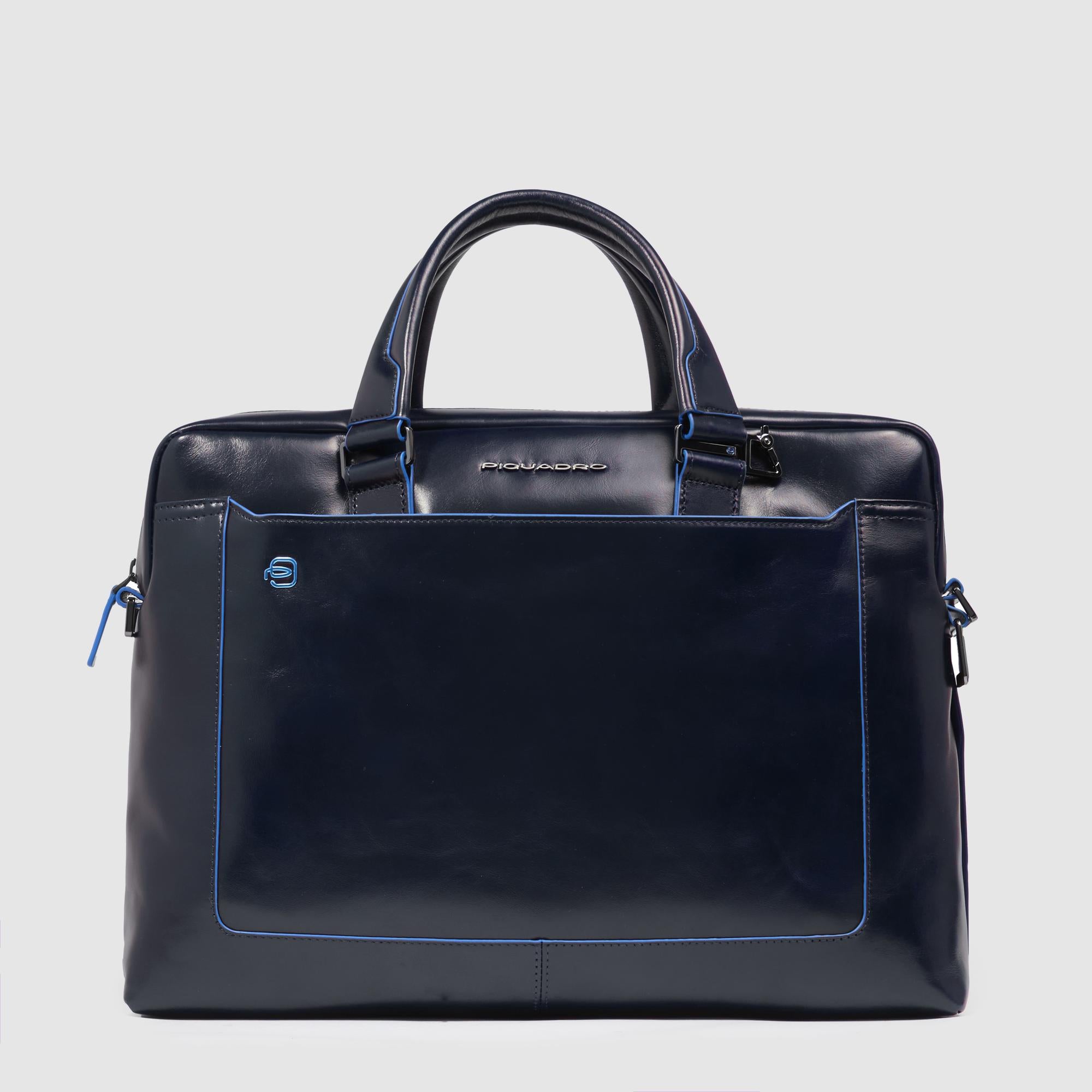Piquadro Modus Laptoptasche 14 Zoll Schwarz Leder