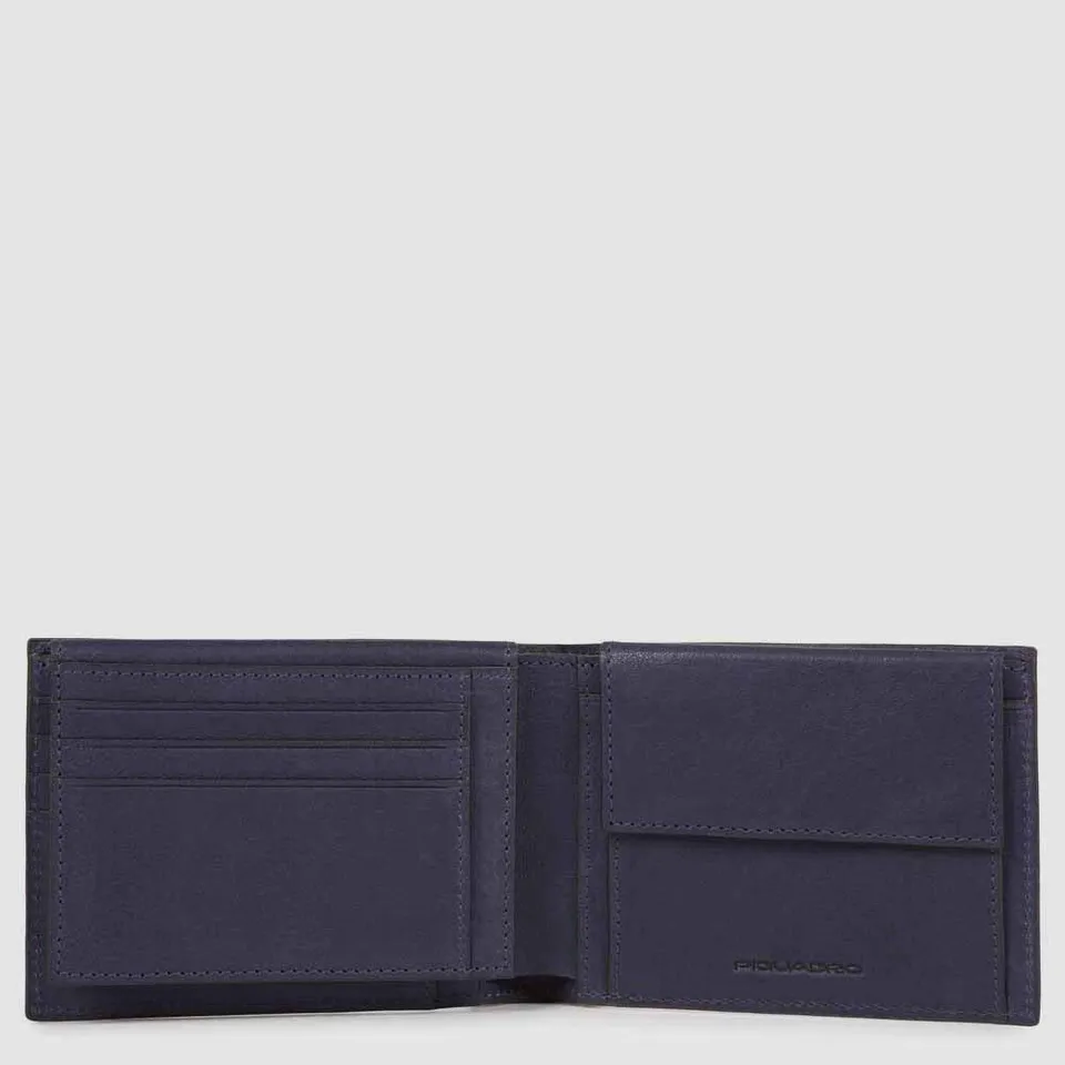 Piquadro Blue Square Herren Geldbörse Schwarz RFID
