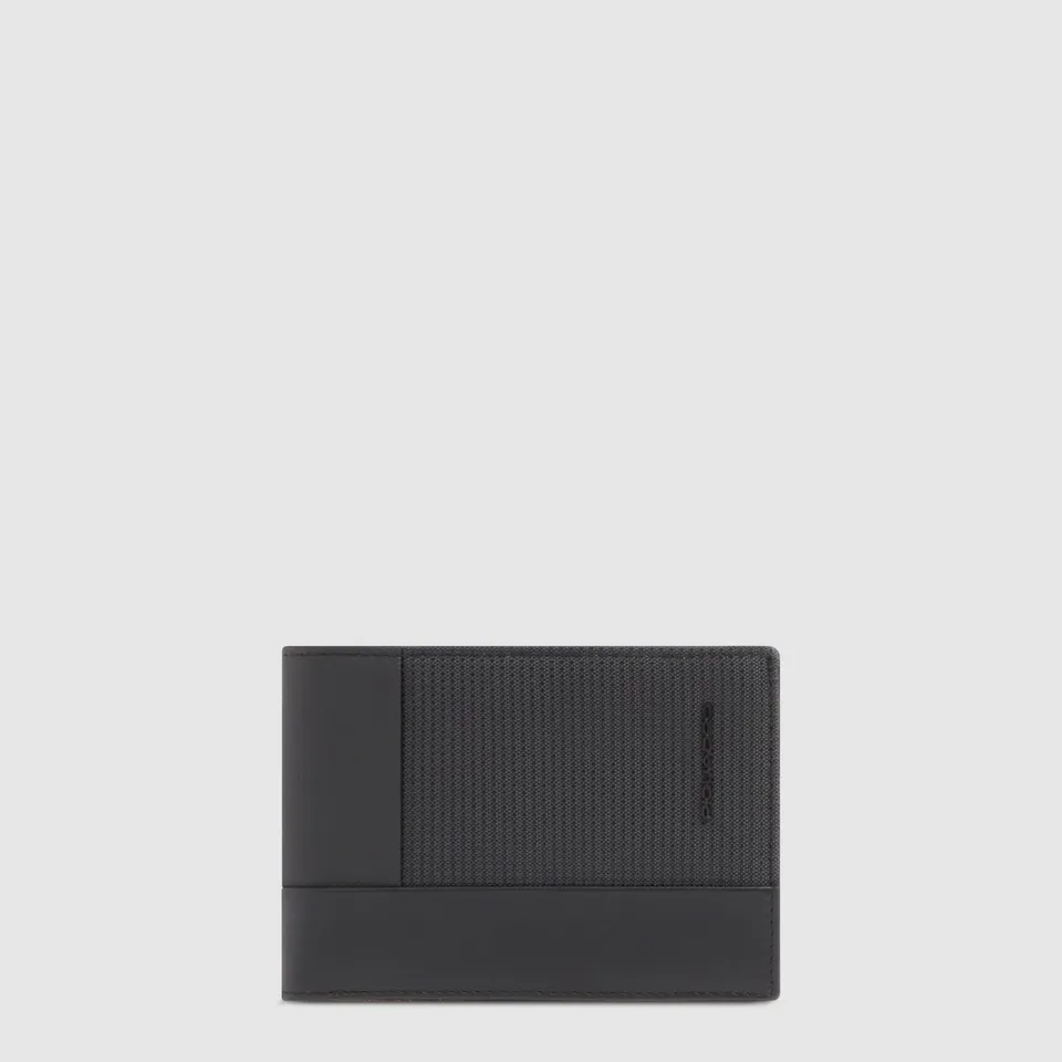 Piquadro Blue Square Geldbörse Herren schwarz Leder
