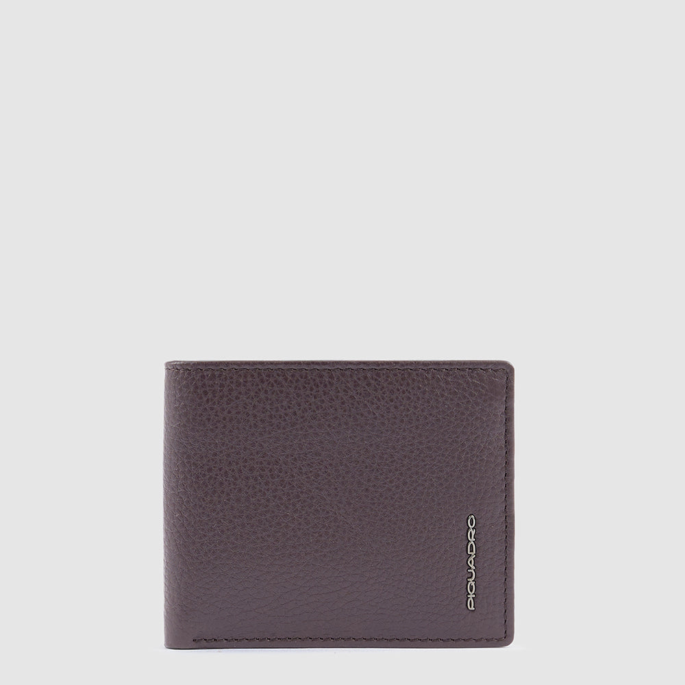 Piquadro Blue Square Herren Geldbörse Leder Schwarz RFID