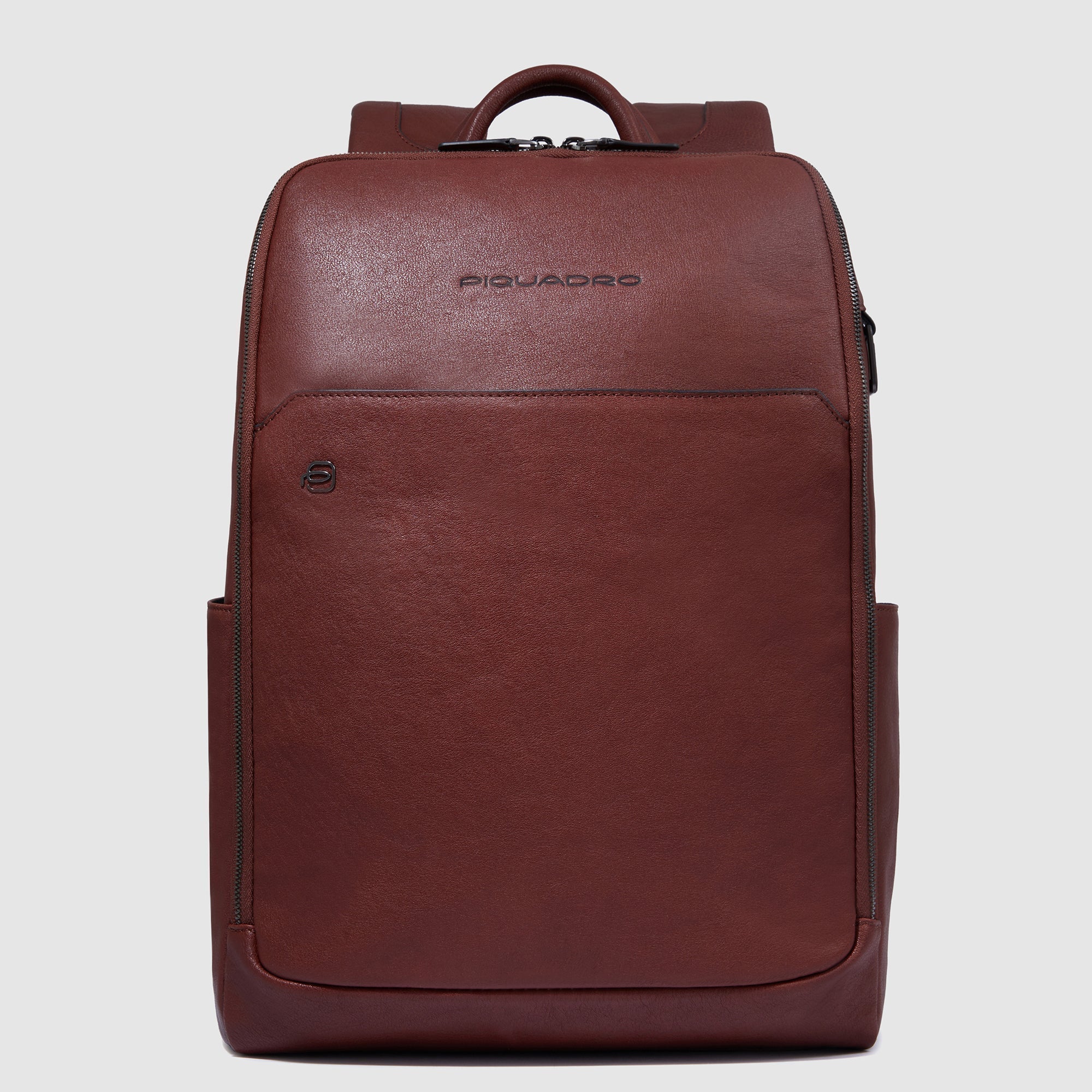 Piquadro Blue Square Rucksack 15,6 Zoll schwarz Leder