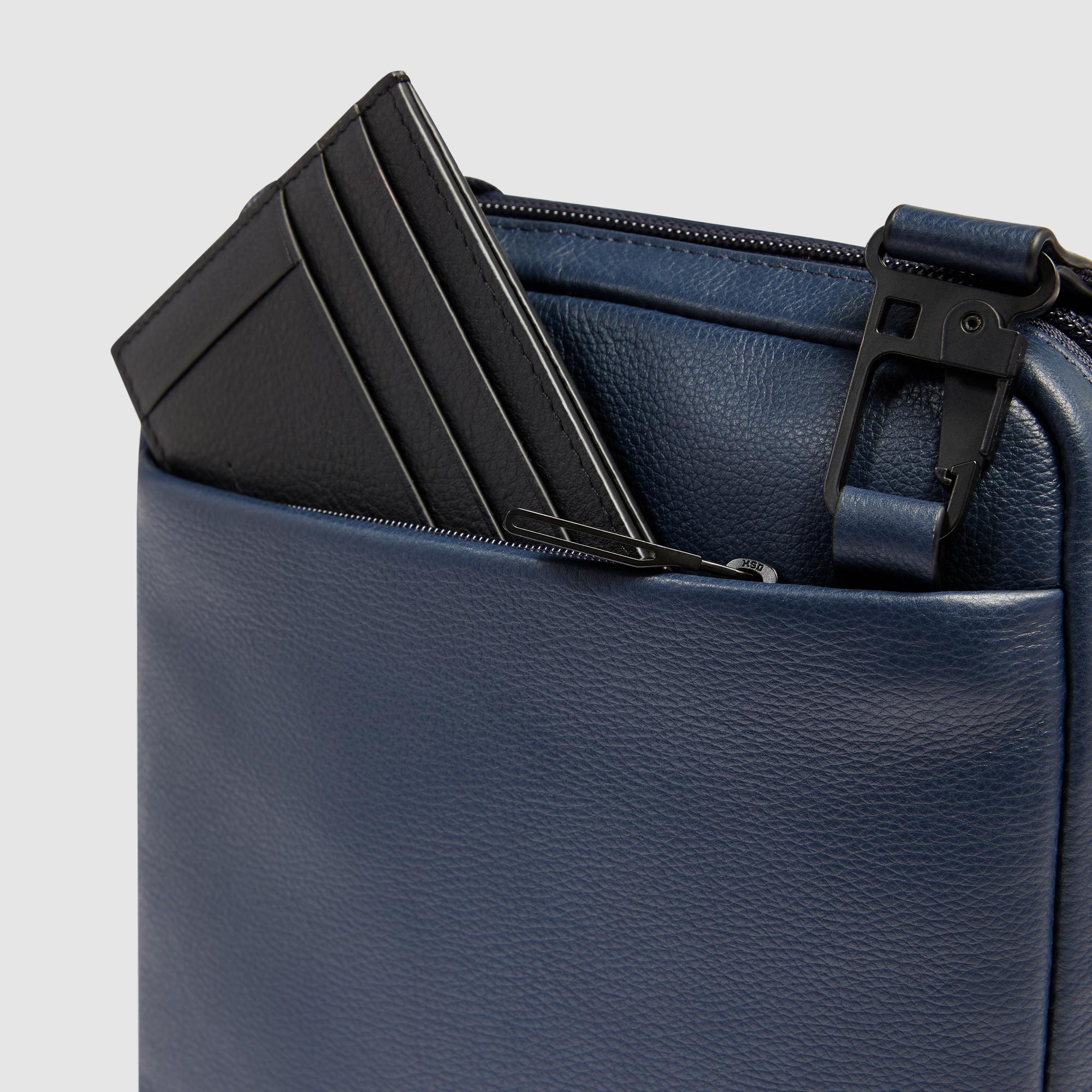 Piquadro Urban Umhängetasche Herren Leder Grün RFID