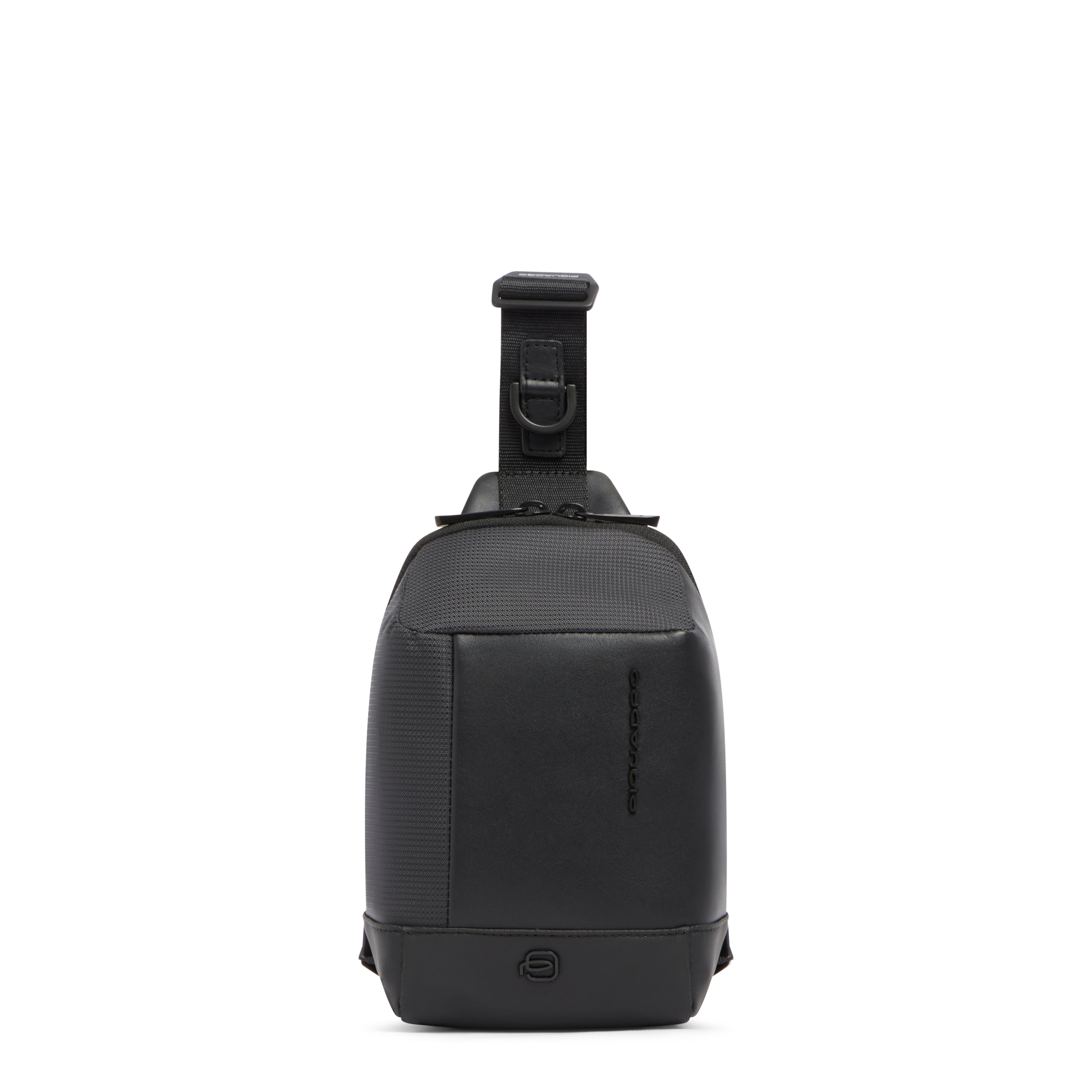 Piquadro Corner 2.0 Handytasche Recycling-Gewebe Schwarz
