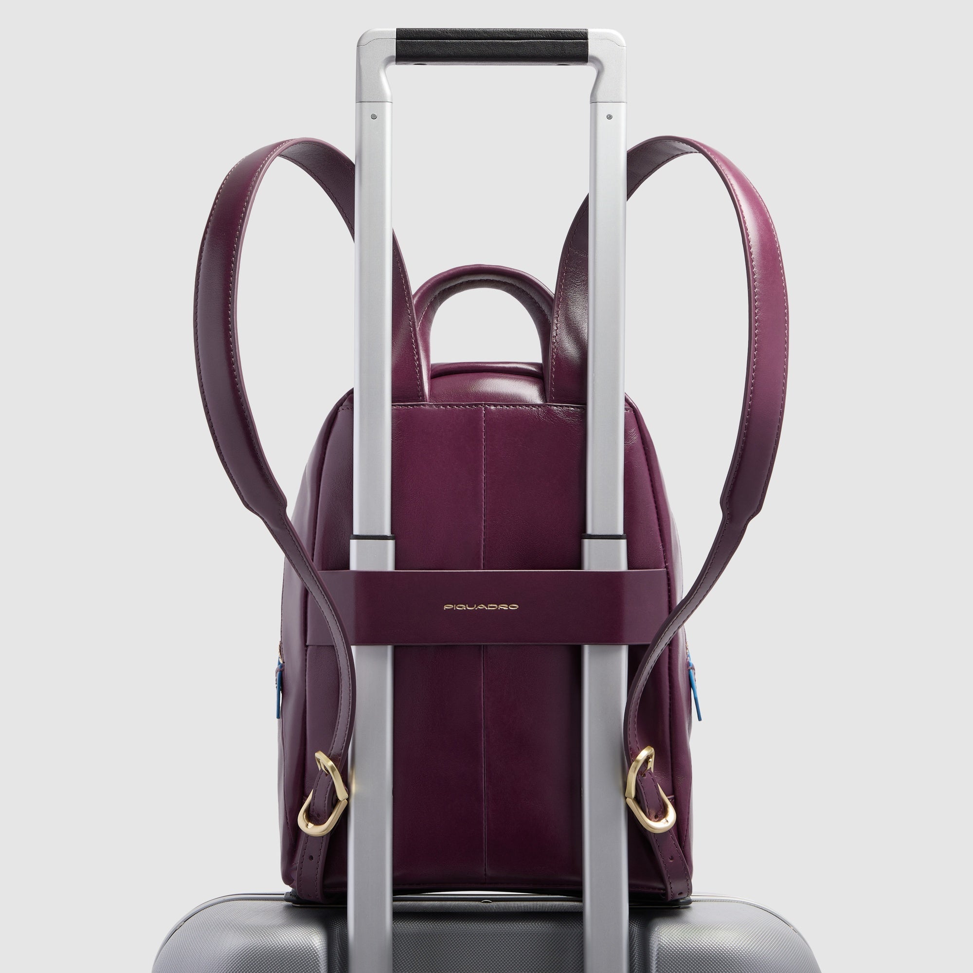 Piquadro Lyra Mini-Rucksack Damen Leder Schwarz iPad mini