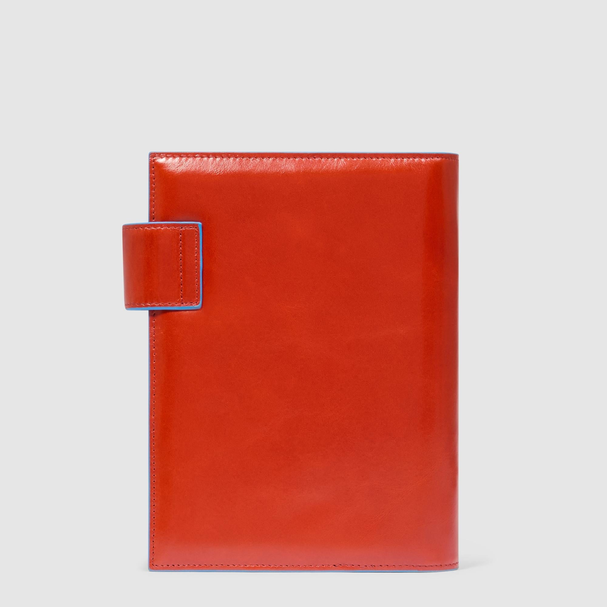 Piquadro Blue Square Organizer Leder Agenda mit Stifthalter