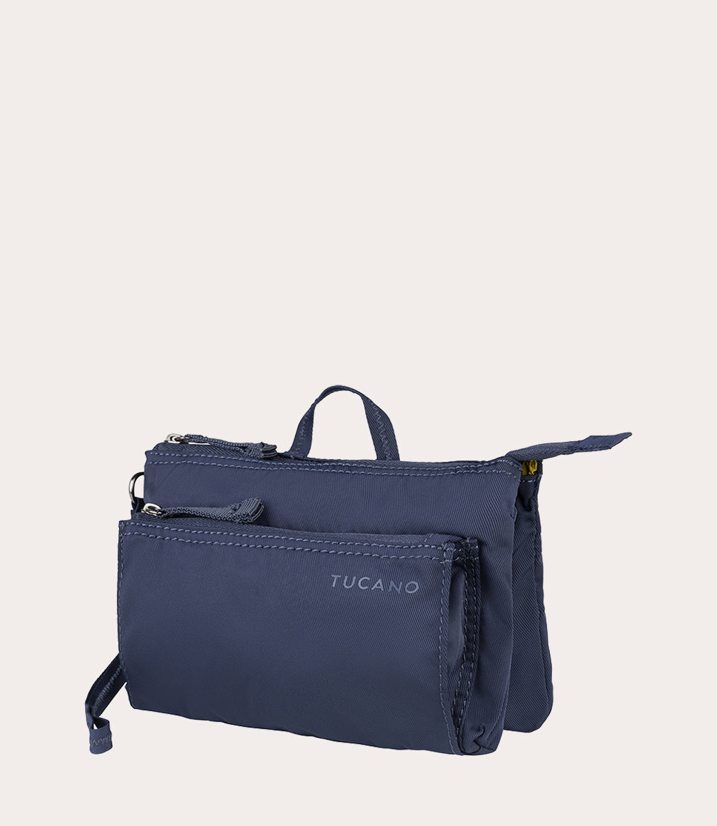 Tucano Ordine Beauty Case Kulturtasche Dunkelblau recycelt