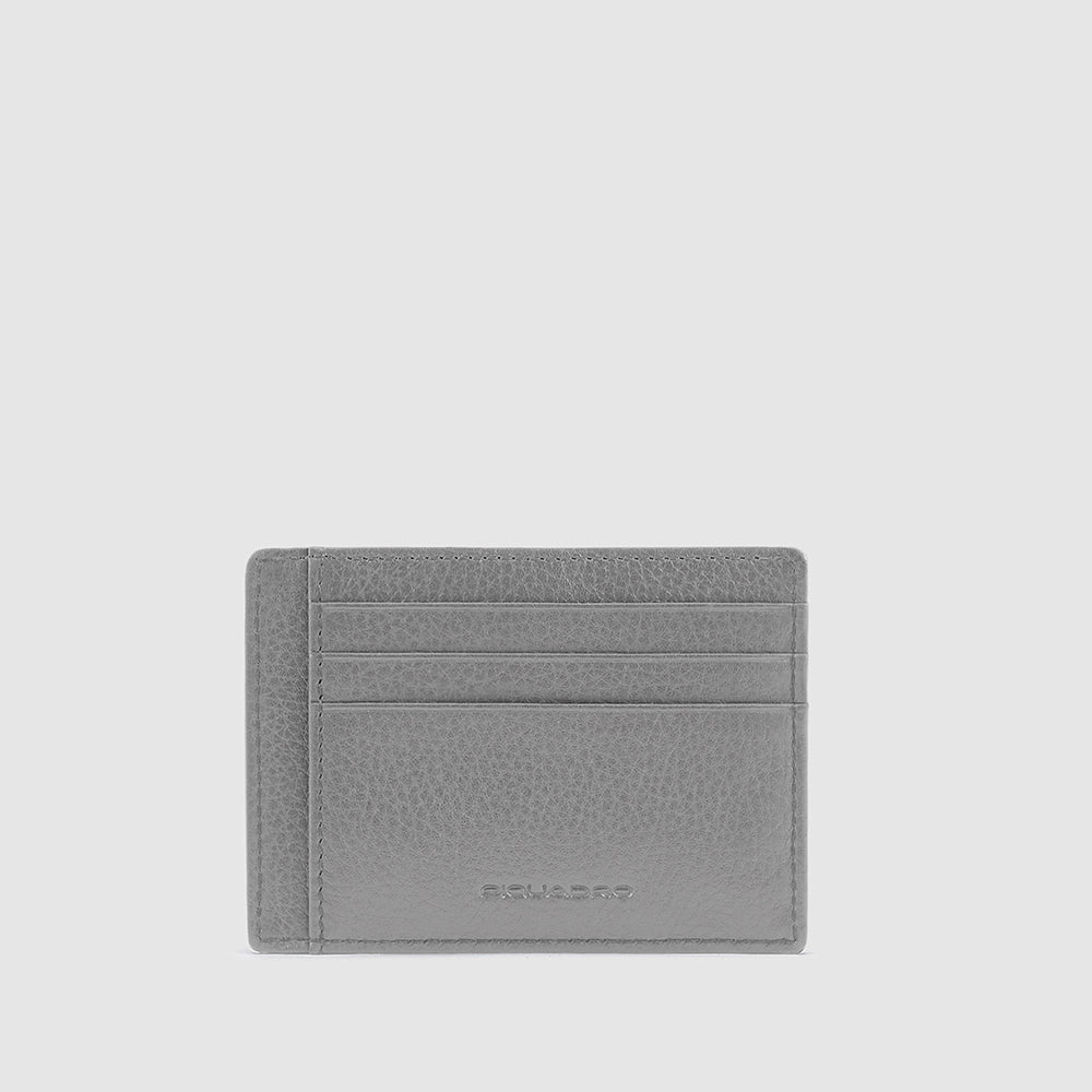 Piquadro Black Square Kartenetui Leder Blau RFID