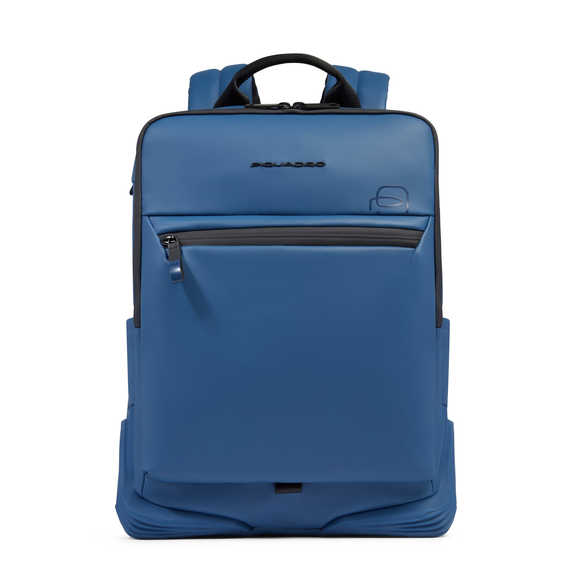 Piquadro Corner 2.0 Laptop-Rucksack 14 Zoll Blau wasserdicht