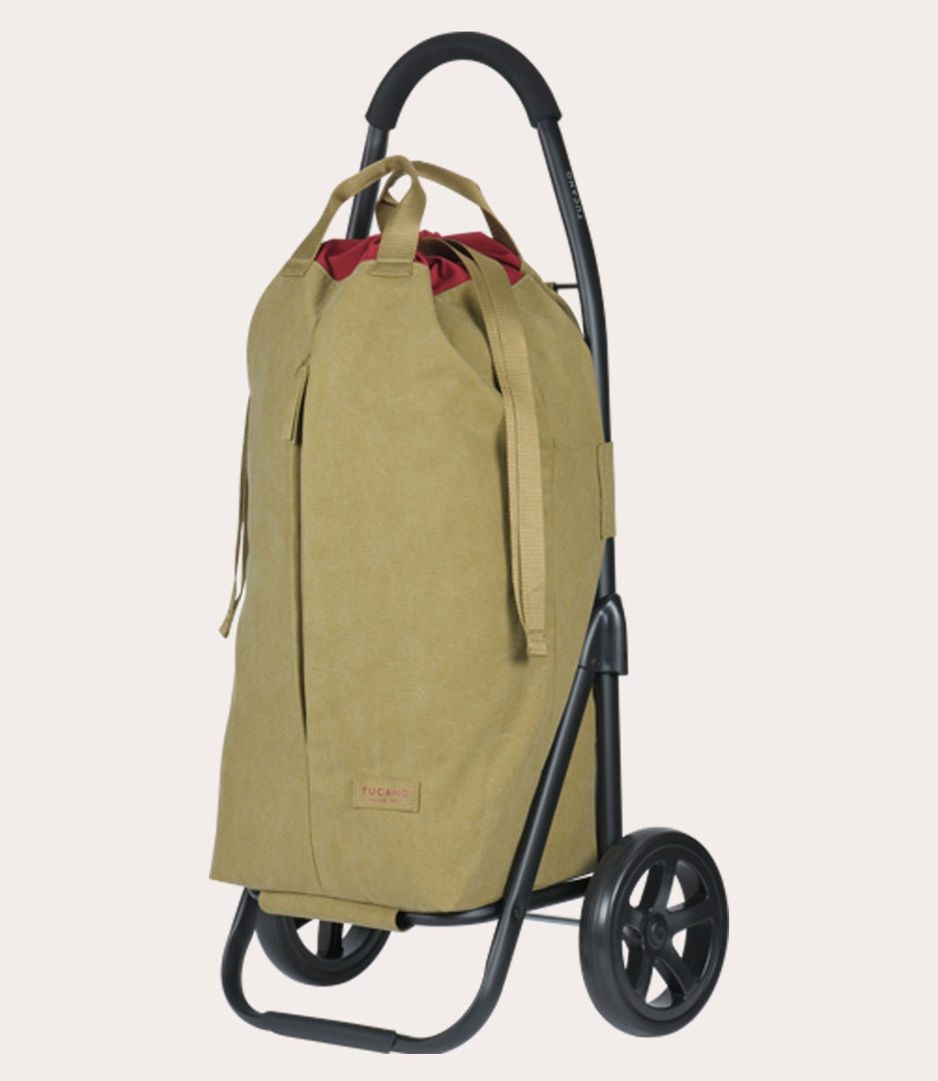 Tucano Carry Einkaufstrolley 2-Rad Beige Canvas