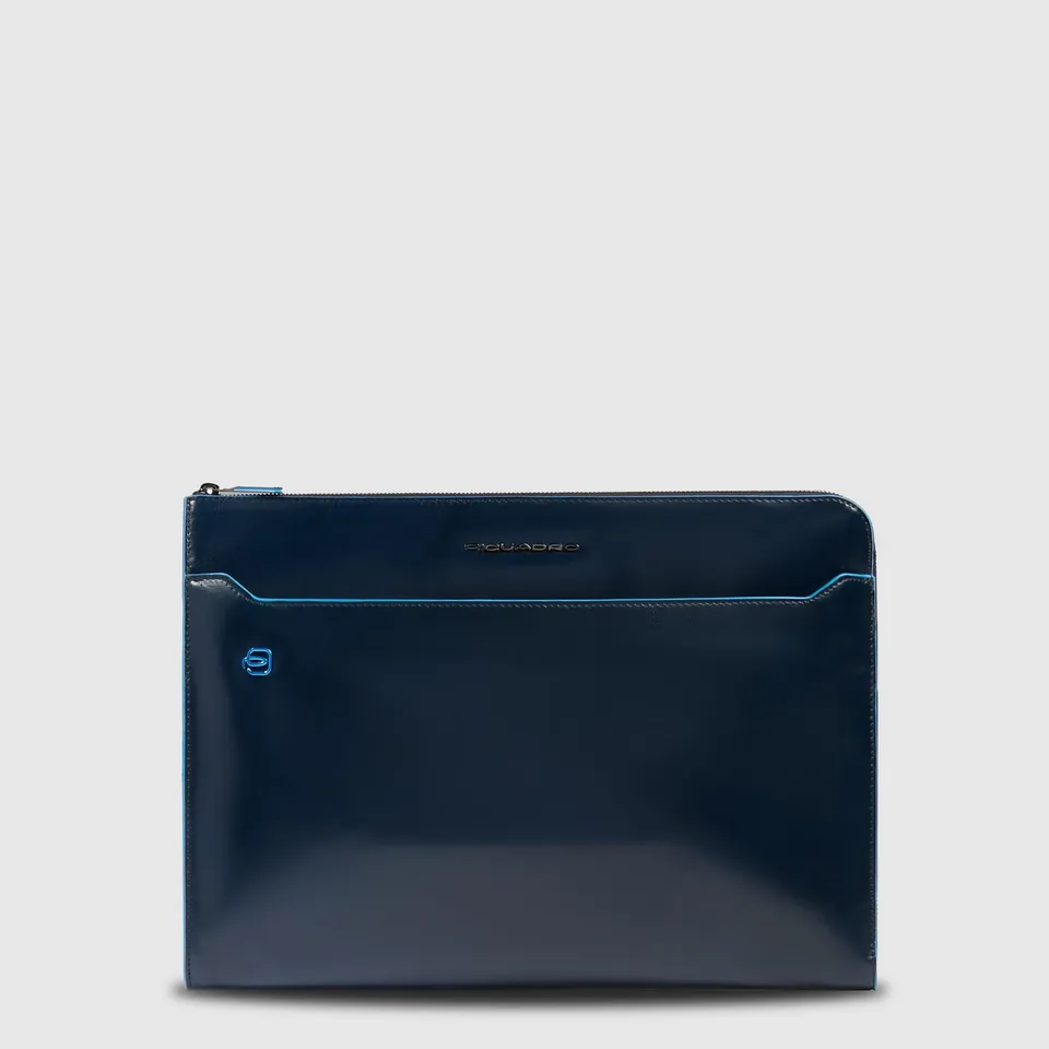 Piquadro Black Square Laptoptasche 13,3 Zoll Leder schwarz