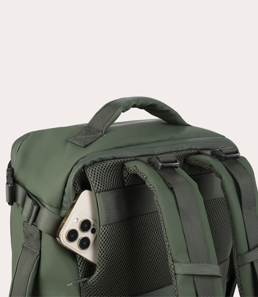 Tucano Tugò Dry Kabinenrucksack 15.6 Zoll Grün Wasserdicht