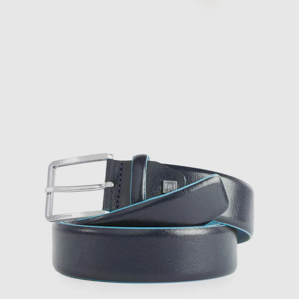 Piquadro Blue Square Gürtel Herren schwarz Leder