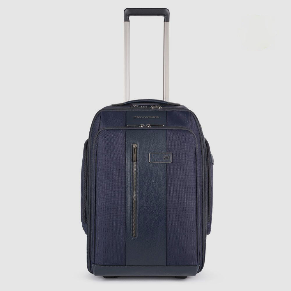 Piquadro PQ-Light Trolley-Rucksack Kabine 15,6 Zoll Schwarz