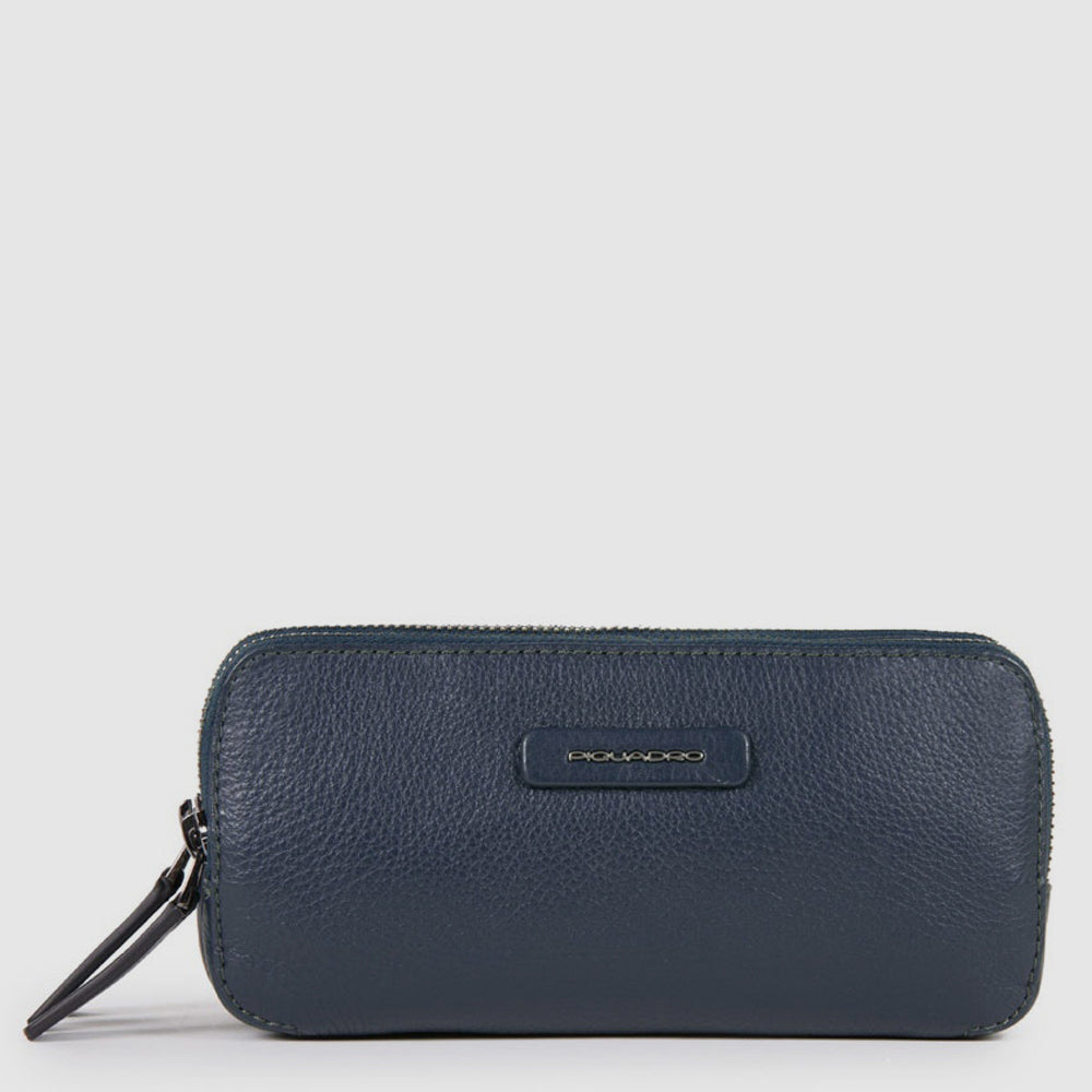 Piquadro Modus Pochette Leder 3 Fächer Schwarz Herren
