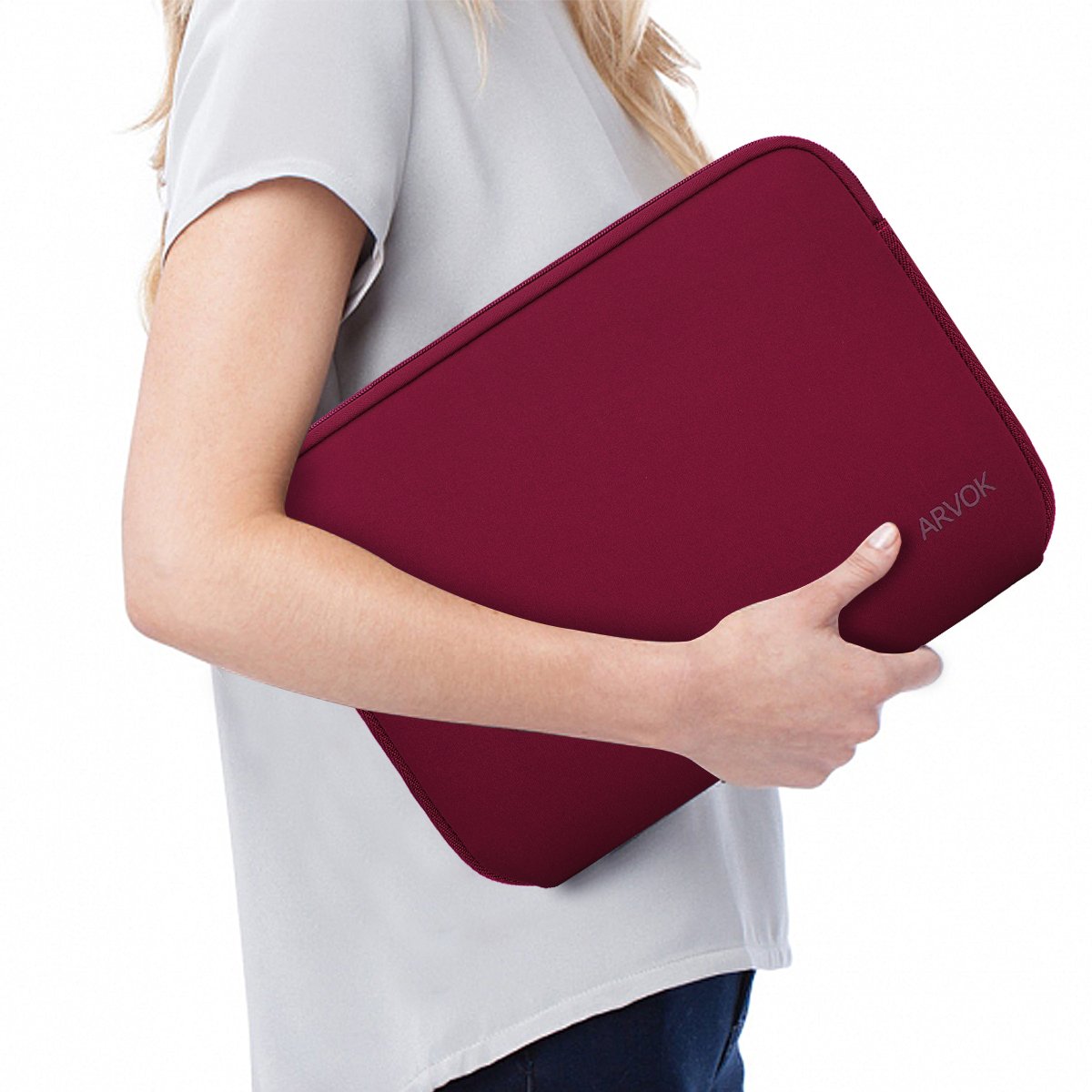 ARVOK Basic 15,6 Zoll Laptop Sleeve Neopren Hülle wasserabweisend