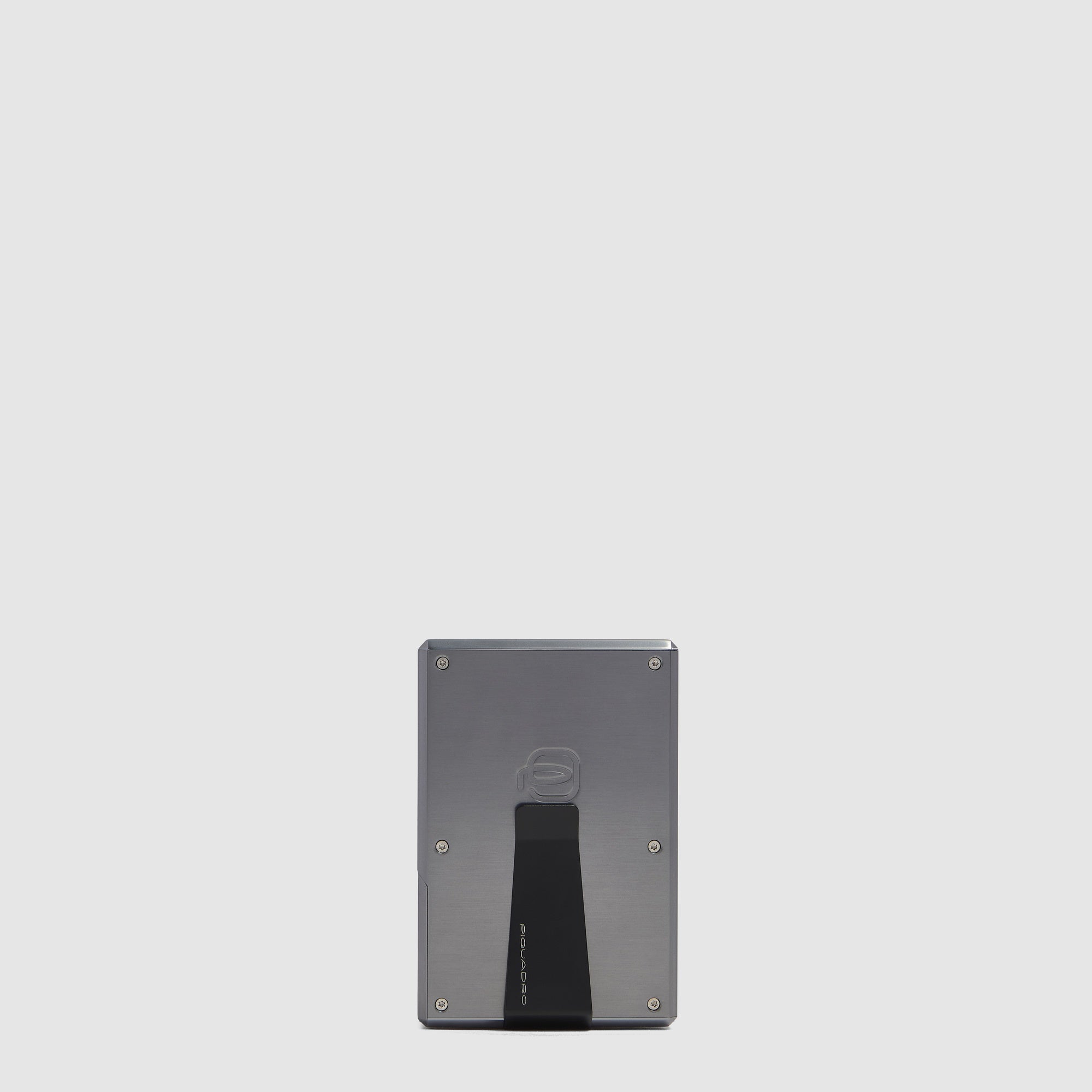 Piquadro BagMotic MagSafe Kartenetui Schwarz Alu