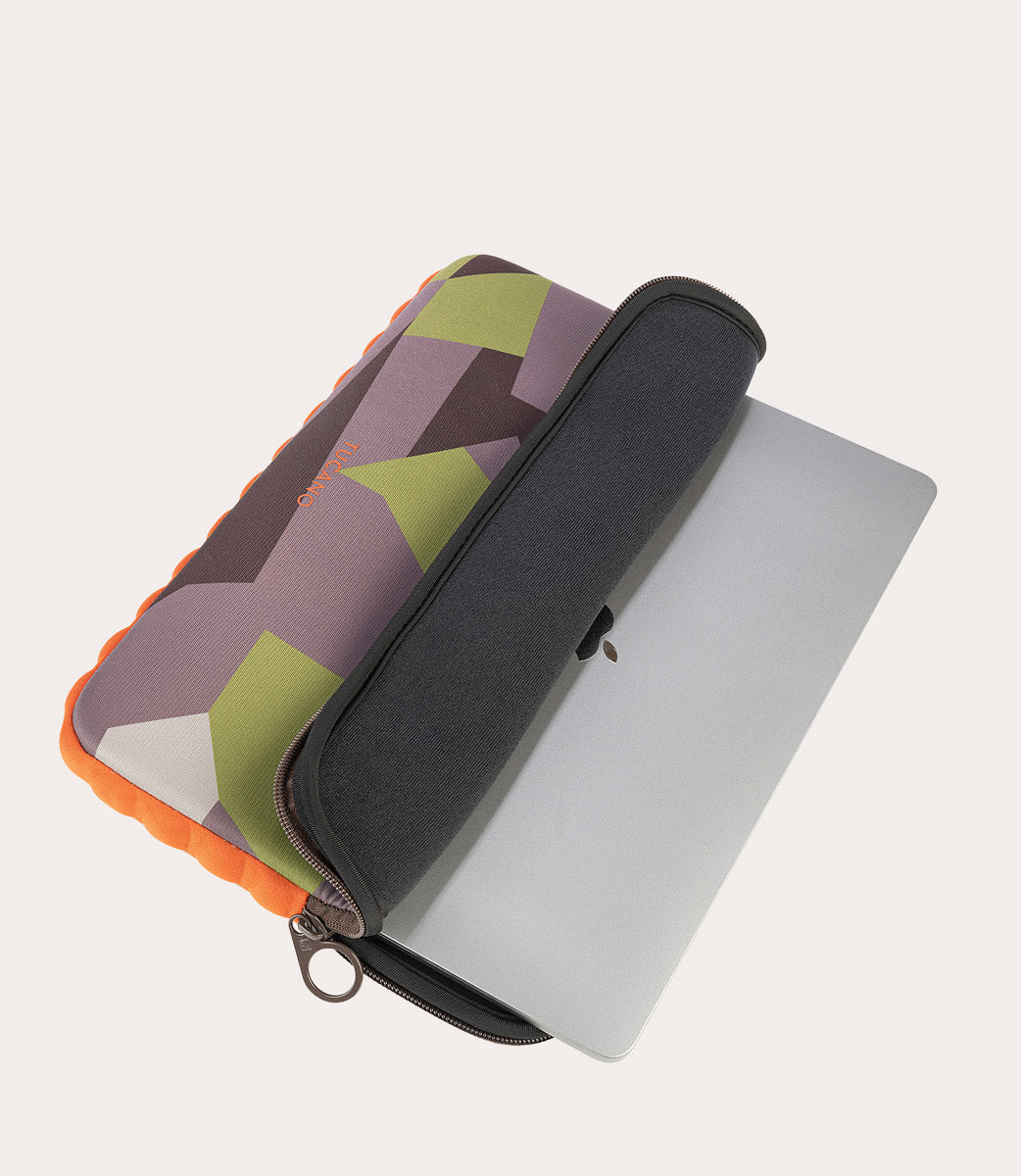 Tucano Offroad Laptop Hülle Grün 13-14 Zoll Neopren Bumper