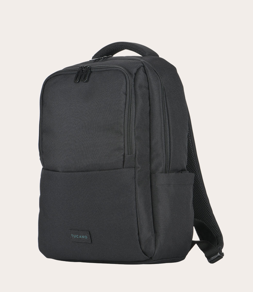 Tucano Sirio Rucksack 15,6 Zoll Laptopfach recycelt schwarz