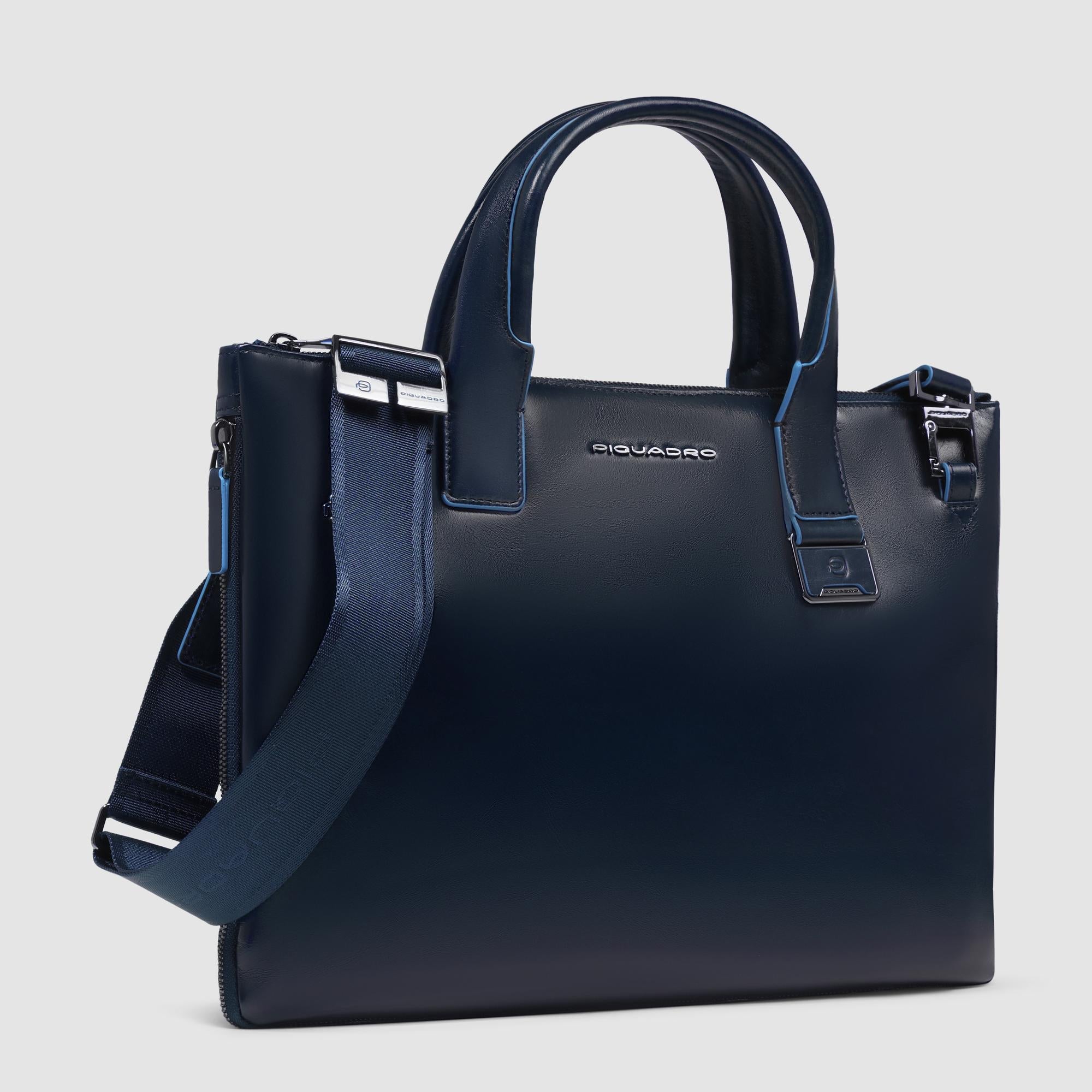 Piquadro Modus Laptoptasche 14 Zoll Leder blau