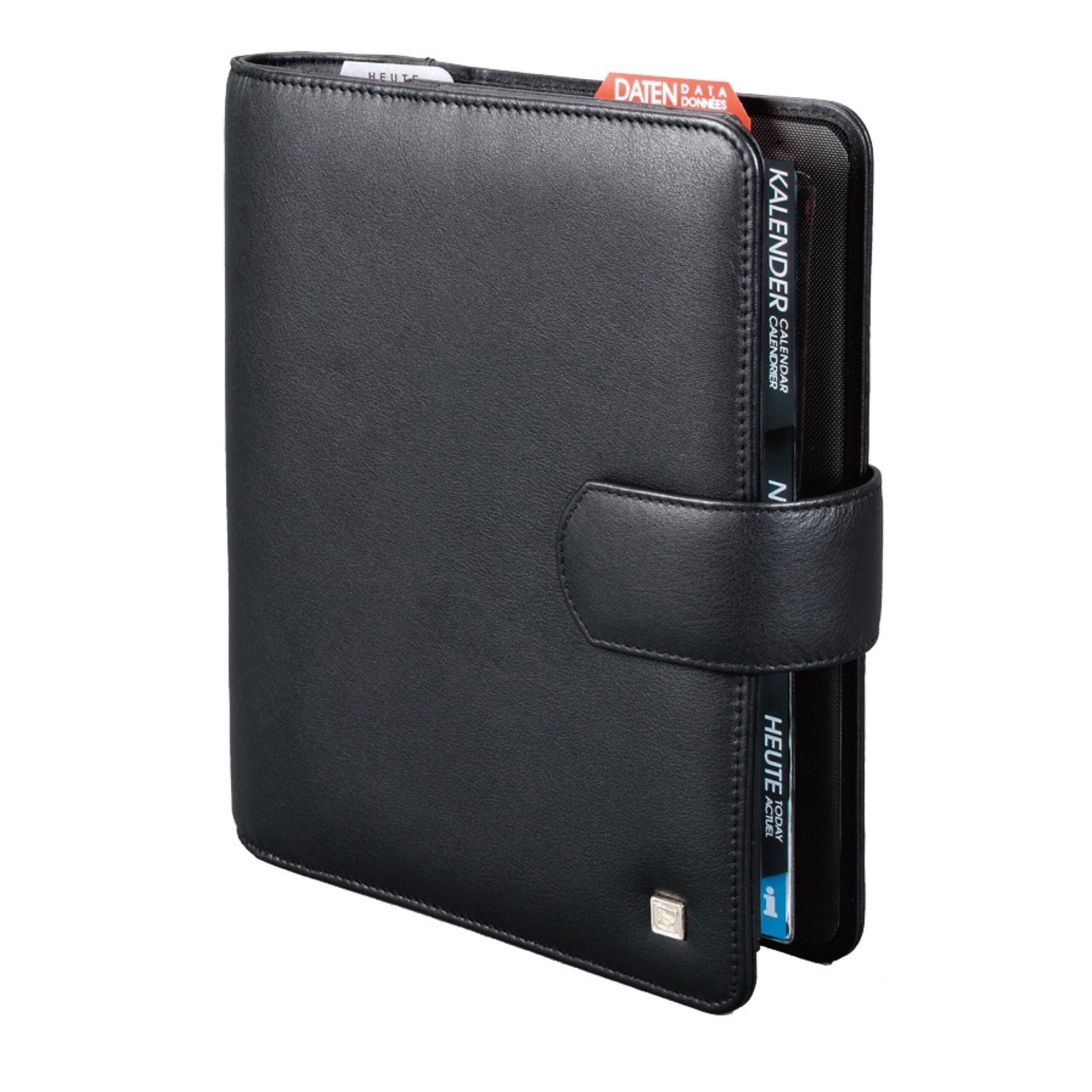 Lightpak Manager-Planer A5 Nappaleder schwarz Tageskalender