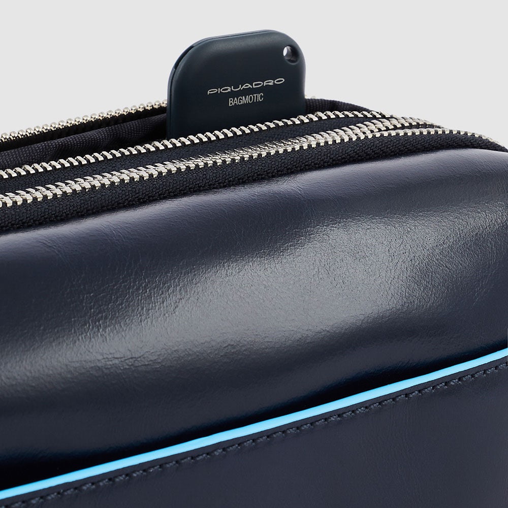 Piquadro Modus Clutch Leder 2 Fächer Schwarz RFID