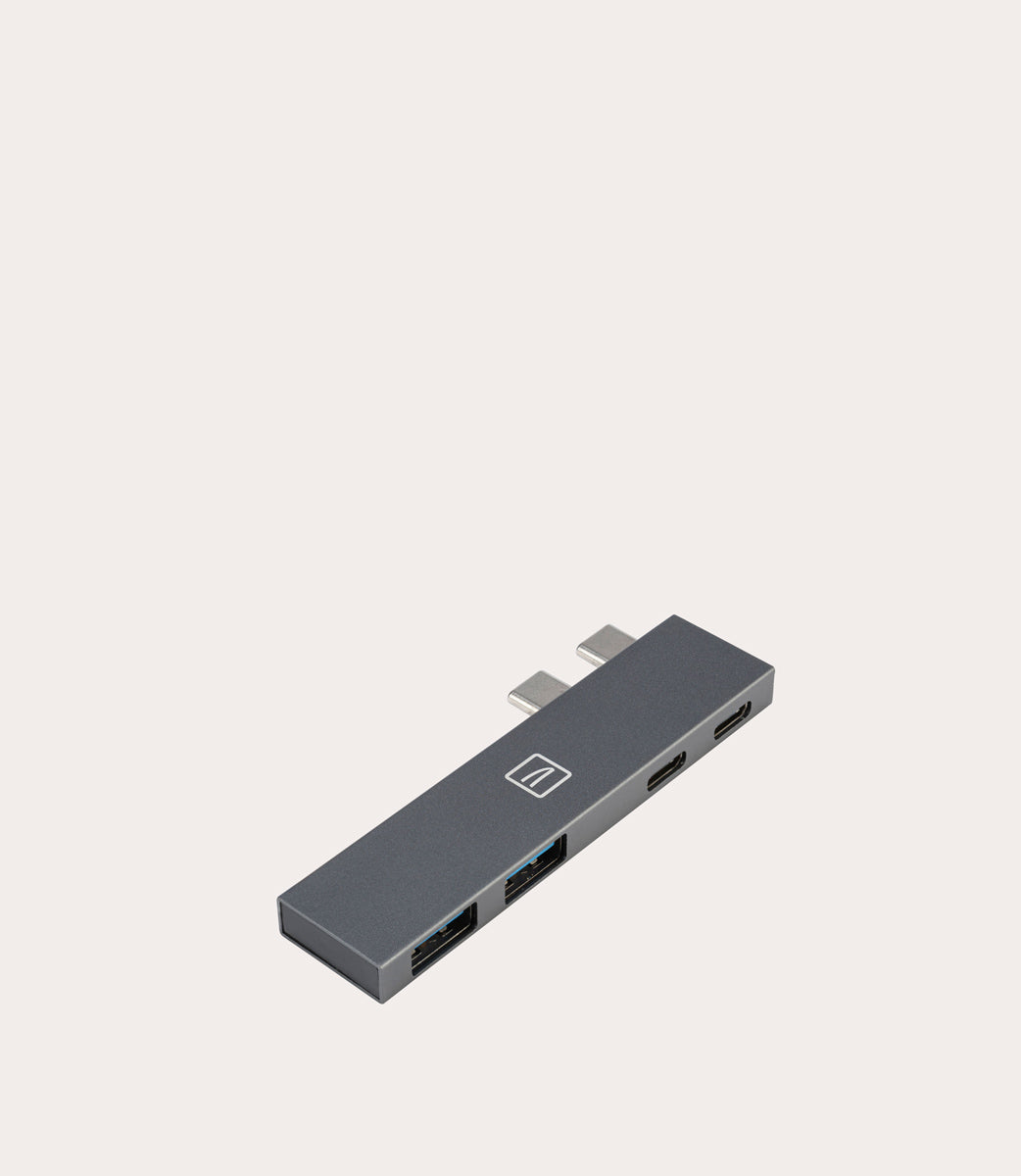 Tucano 4-in-1 Type-C Hub Grau USB 100W PD