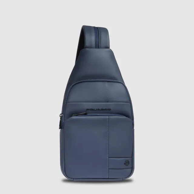 Piquadro Corner 2.0 Sling Bag Blau Wasserabweisend