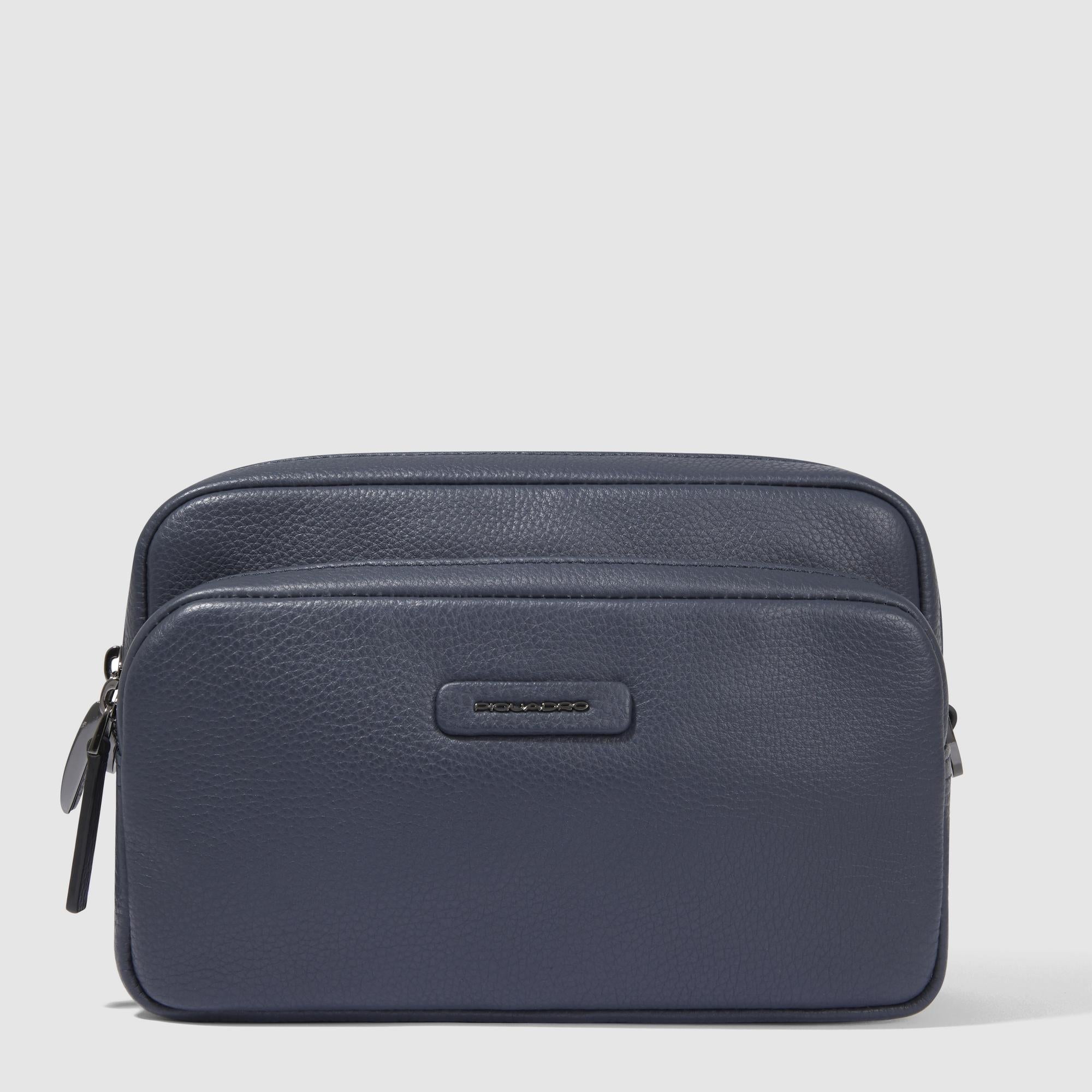 Piquadro Urban Umhängetasche Leder blau Crossbody